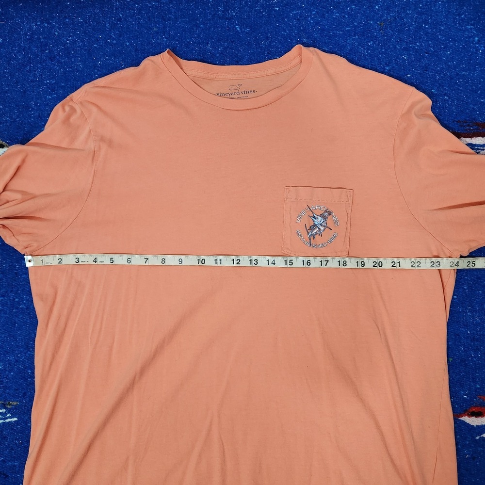 2015 Vinyard Vines Long Sleeve Marlin T Shirt Men's Size XL Creamcicle Color - Picture 8 of 9